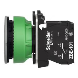 BP impuls flush Ø22 noir 1F - XB5FA3351C0 Schneider Electric