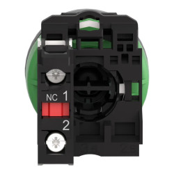 BP impuls flush Ø22 rouge 1O - XB5FA42C0 Schneider Electric