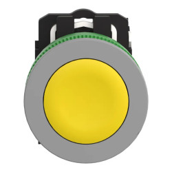 BP impuls flush Ø22 jaune 1F - XB5FA51C0 Schneider Electric