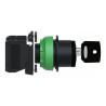 Harmony XB5 - bouton à clé 455 - flush - 3 pos fix - retr C - 2F - vis - XB5FG33 Schneider Electric