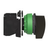 Harmony XB5 - bouton tournant crosse - flush - 3 pos rap C - noir - 2F - XB5FJ53 Schneider Electric