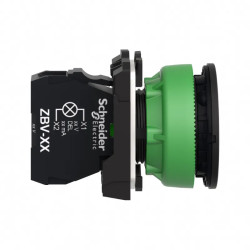 Harmony XB5 - voyant lumineux DEL - flush - blanc - 24V - vis étrier - XB5FVB1 Schneider Electric