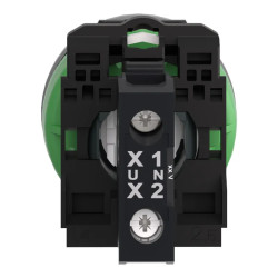 Voyant flush DEL Ø22 vert 24V - XB5FVB3C0 Schneider Electric