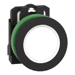 Harmony XB5 - voyant lumineux DEL - flush - blanc - 230V - vis étrier - XB5FVM1 Schneider Electric