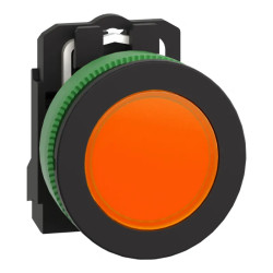 Harmony XB5 - voyant lumineux DEL - flush - orange - 230V - vis étrier - XB5FVM5 Schneider Electric