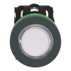 BP lum flush blanc 1O+1F 230V - XB5FW31M5 Schneider Electric