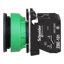 BP lum flush vert 1O+1F 230V - XB5FW33M5 Schneider Electric
