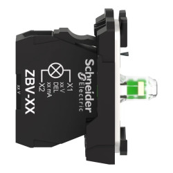 Harmony XB5 - corps voyant LED Universelle - 24 à 120VACDC - ZB5AVBG1 Schneider Electric