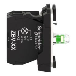 Harmony corps de bouton lumineux - Ø22 - LED Universelle intégrée 1O - ZB5AW0B12 Schneider Electric