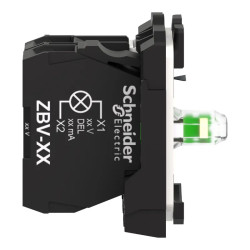 Harmony corps de bouton lumineux - Ø22 - LED Universelle intégrée 1F - ZB5AW0M11 Schneider Electric