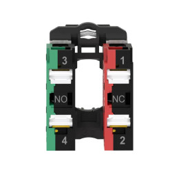 Harmony XB5 - corps de bouton - 1O+1F - raccordement bornes push in - ZB5AZ1055 Schneider Electric