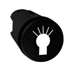 Harmony tête de bouton poussoir - Ø22 - noir - symbole Lumière - ZB5AA253 Schneider Electric