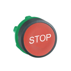 Harmony tête de bouton poussoir - Ø22 - rouge - STOP - ZB5AA434 Schneider Electric