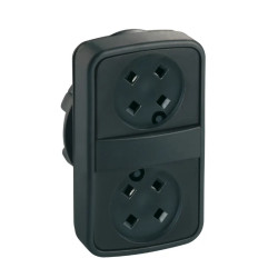 Harmony tête de bouton-poussoir double touche - Ø22 - IP66, IP69 K - ZB5AA79 Schneider Electric