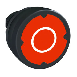 Harmony tête de BP Ø37 IP69K - Ø22 - rouge - avec marquage O - ZB5AC48021 Schneider Electric