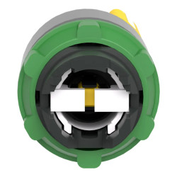 tête BT 2 positions fixe jaune - ZB5AD205C0 Schneider Electric