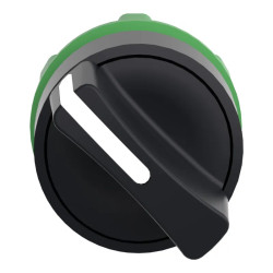 Harmony XB5 - tête bouton tournant à manette - Ø22 - 2 pos à rap. - noir - ZB5AD4 Schneider Electric