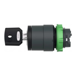 Harmony XB5 - tête bouton tournant à clé 455 - Ø22 - 2 pos fix - retr GD - ZB5AG4 Schneider Electric