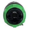 Harmony XB5 - tête bouton tournant à clé 455 - Ø22 - 3 pos fix - retr G - ZB5AG9 Schneider Electric