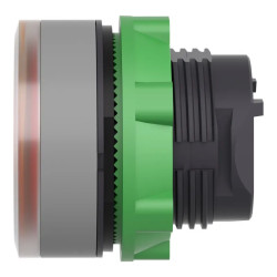 Harmony XB5 - tête bouton pous-pous lumin - Ø22 - col grise - jaune - ZB5AH083C0 Schneider Electric