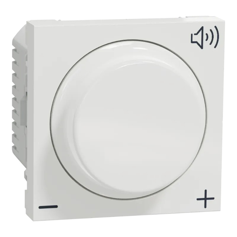 Unica - contrôle du volume - 12V - 2 mod - blanc - méca seul - NU360218 Schneider Electric