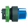 Harmony XB5 - tête bouton à manette lumineux - Ø22 - 2 pos fix - bleu - ZB5AK1263 Schneider Electric