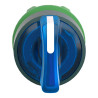Harmony XB5 - tête bouton à manette lumineux - Ø22 - 3 pos fix - bleu - ZB5AK1363 Schneider Electric