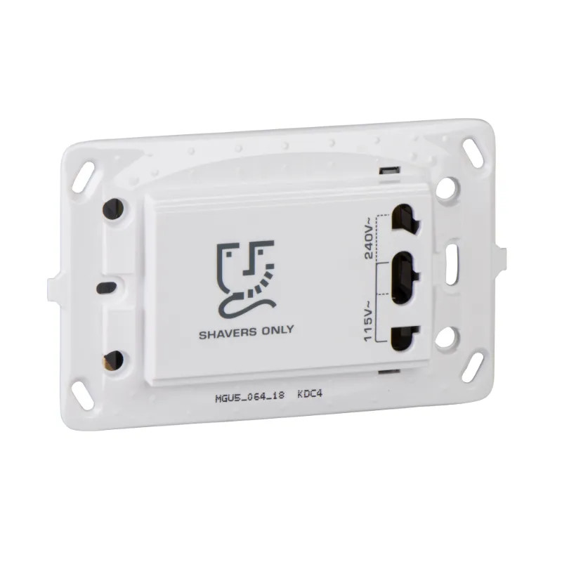 Unica blanc - prise rasoir - MGU5.064.18 Schneider Electric