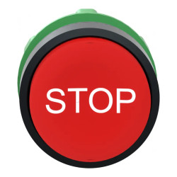 Harmony XB5 - tête bouton poussoir - Ø22 - dépassant - marqué - rouge - ZB5AL434 Schneider Electric