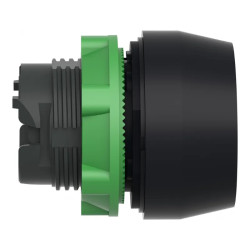 Harmony tête de bouton poussoir + capuchon IP66 - Ø22 - noire - ZB5AP2S Schneider Electric