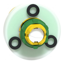 Harmony XB5 - tête bouton arrêt d'urgence - pousser tourner - rouge - ZB5AS84W00 Schneider Electric