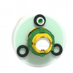 Tête Bouton ARU lumineux 230V - ZB5AS84W2M Schneider Electric