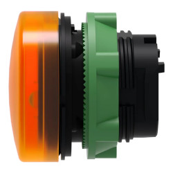 Harmony XB5 - tête voyant lumineux DEL - Ø22 - strié - orange - ZB5AV053S Schneider Electric