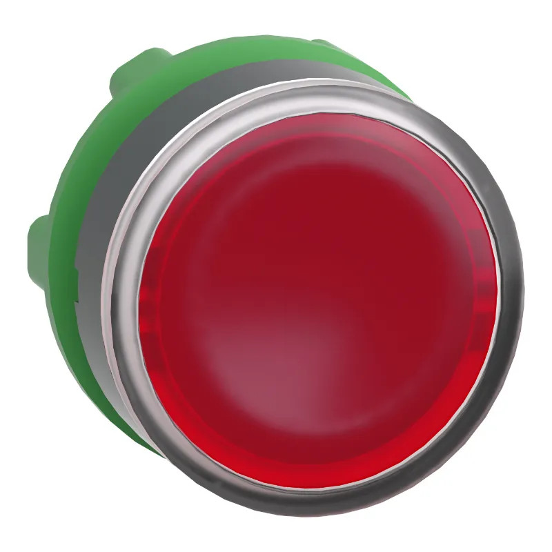 Harmony XB5 - tête bouton poussoir lumineux DEL - Ø22 - rouge - ZB5AW343 Schneider Electric