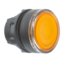 Harmony XB5 - tête bouton poussoir lumineux BA9s - Ø22 - orange - ZB5AW35 Schneider Electric