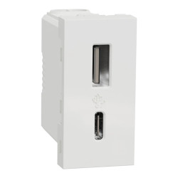 Charg USB A+C 15W 1mod blc - NU301618 Schneider Electric
