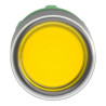 Harmony XB5 - tête bouton poussoir lum DEL - Ø22 - capuchonné - jaune - ZB5AW583 Schneider Electric