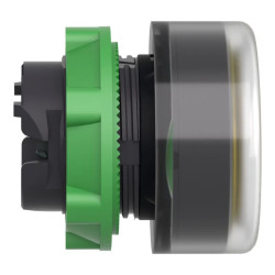 Harmony XB5 - tête bouton poussoir lum DEL - Ø22 - capuchonné - jaune - ZB5AW583 Schneider Electric
