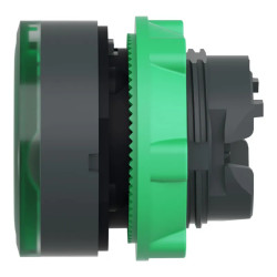 Harmony XB5 - tête bouton poussoir lumineux DEL - Ø22 - anneau - vert - ZB5AW933 Schneider Electric
