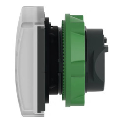 Harmony tête pour voyant - Ø22 - carré - cabochon lisse blanc - ZB5CV013 Schneider Electric