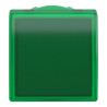 Harmony tête pour voyant - Ø22 - carré - cabochon lisse vert - ZB5CV033 Schneider Electric