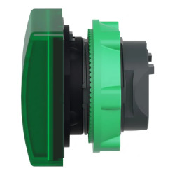 Harmony tête pour voyant - Ø22 - carré - cabochon lisse vert - ZB5CV033 Schneider Electric