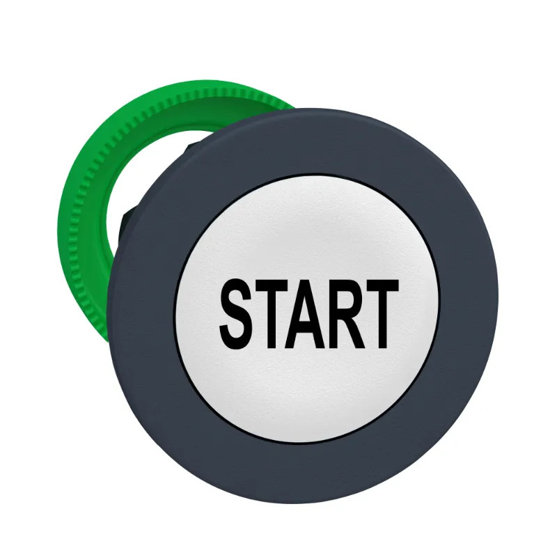 tête BP flush marqué blanc - ZB5FA133 Schneider Electric