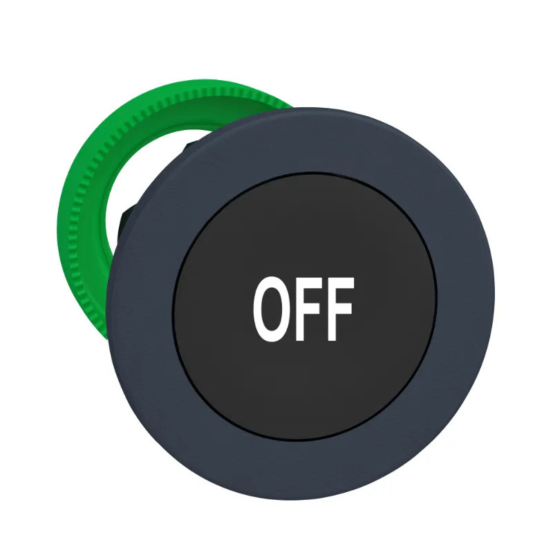 Harmony XB5 - tête bouton poussoir à impulsion - flush - marqué - noir - ZB5FA235 Schneider Electric