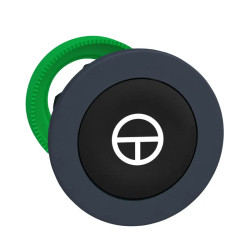 Harmony XB5 - tête bouton poussoir à impulsion - flush - marqué - noir - ZB5FA245 Schneider Electric