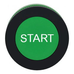 Harmony XB5 - tête bouton poussoir à impulsion - flush - marqué - vert - ZB5FA333 Schneider Electric