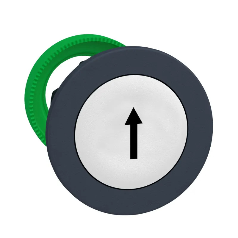 tête BP flush marqué blanc - ZB5FA334 Schneider Electric