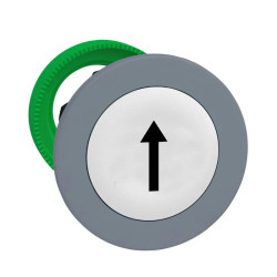 tête BP flush Ø22 marqué blanc - ZB5FA334C0 Schneider Electric