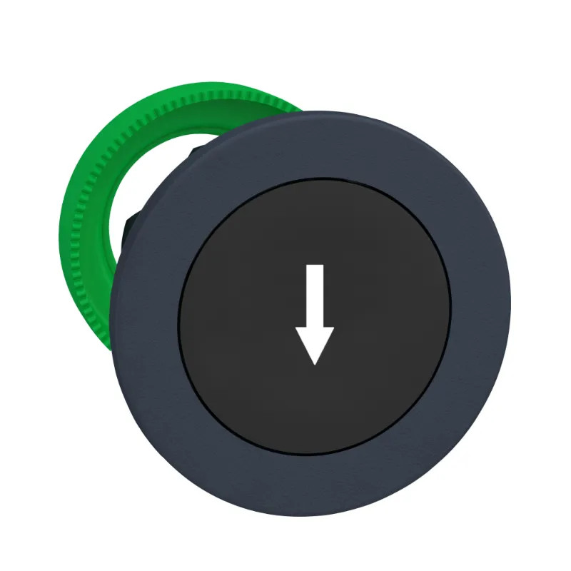 Harmony XB5 - tête bouton poussoir à impulsion - flush - marqué - noir - ZB5FA335 Schneider Electric