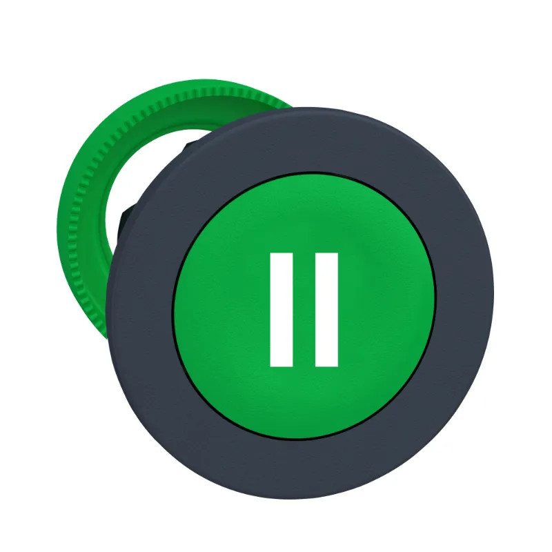 Harmony XB5 - tête bouton poussoir à impulsion - flush - marqué - vert - ZB5FA336 Schneider Electric